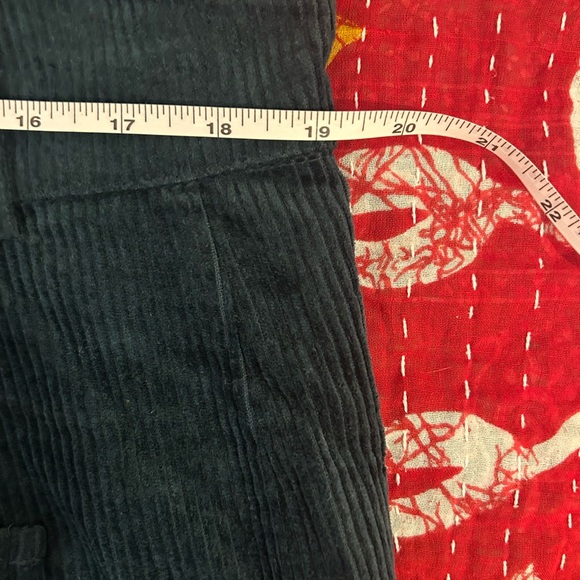 NWOT Dark Green Barrel Corduroy Overalls - Picture 4 of 7